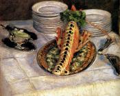 古斯塔夫 卡里伯特 : Still Life With Crayfish